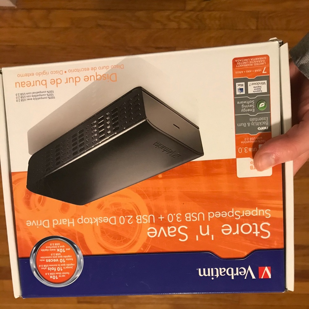 Verbatim 1 Terabyte hard drive